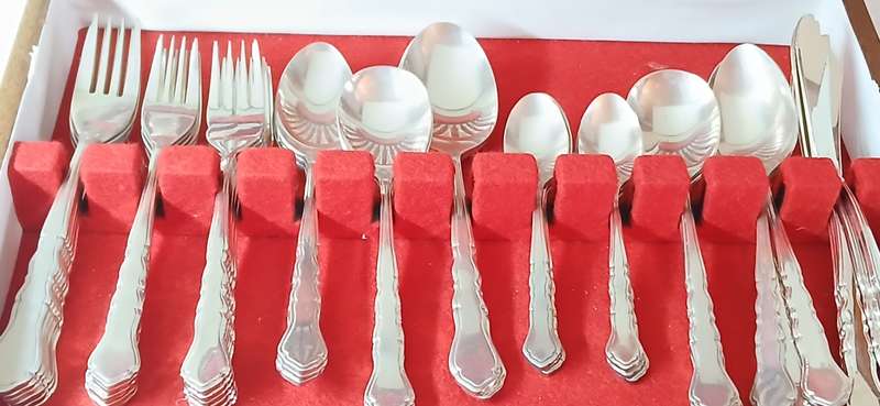 1960s Viners cutlery set in canteen