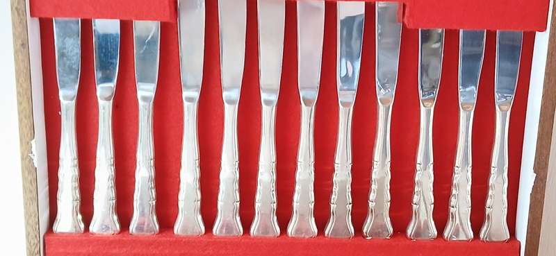 1960s Viners cutlery set in canteen