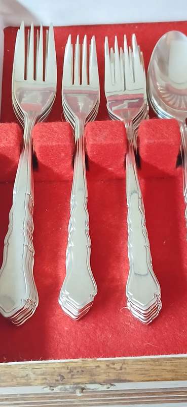 1960s Viners cutlery set in canteen