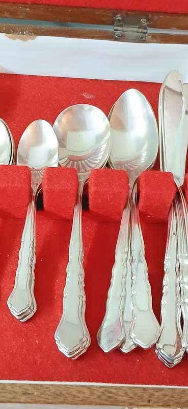 1960s Viners cutlery set in canteen
