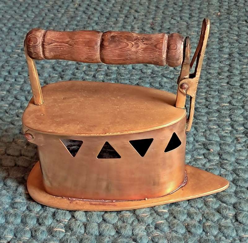 Antique brass pressing iron