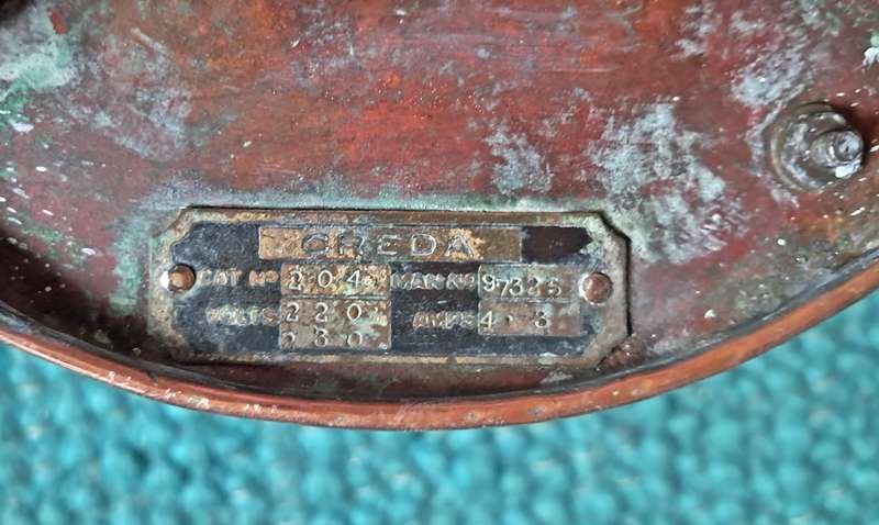 Vintage electric copper kettle