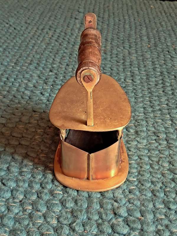 Antique brass pressing iron