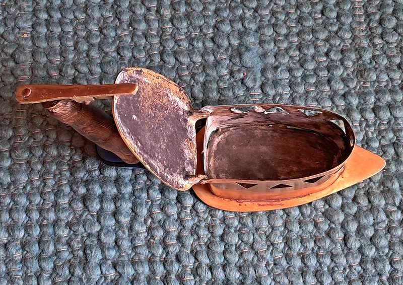 Antique brass pressing iron