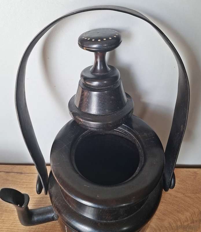 Ebony wood coffee set