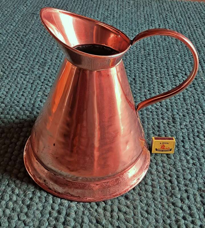 Two gallon copper pitcher