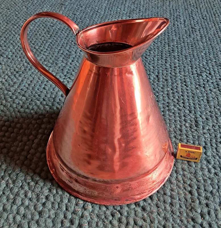 Two gallon copper pitcher