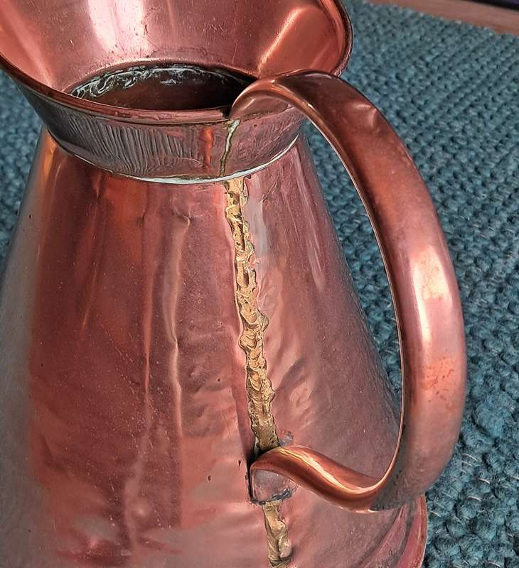 Two gallon copper pitcher