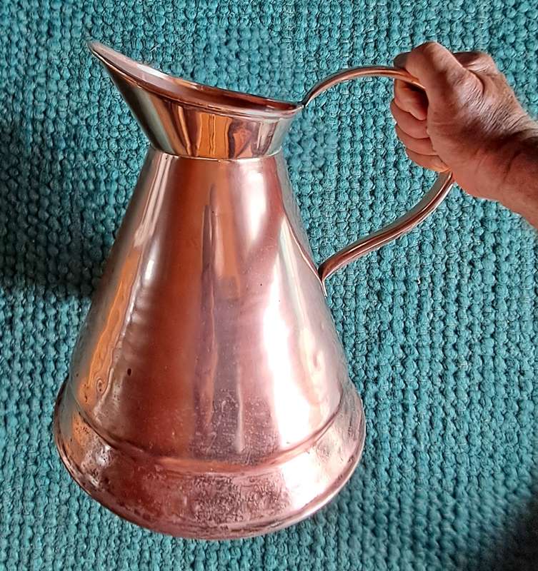 Two gallon copper pitcher