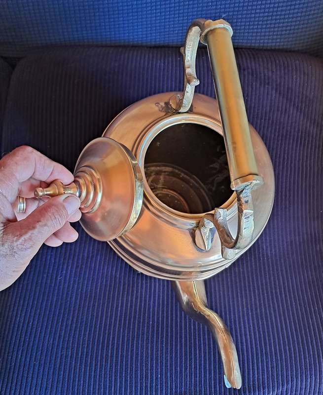 Beautiful Moroccan brass kettle