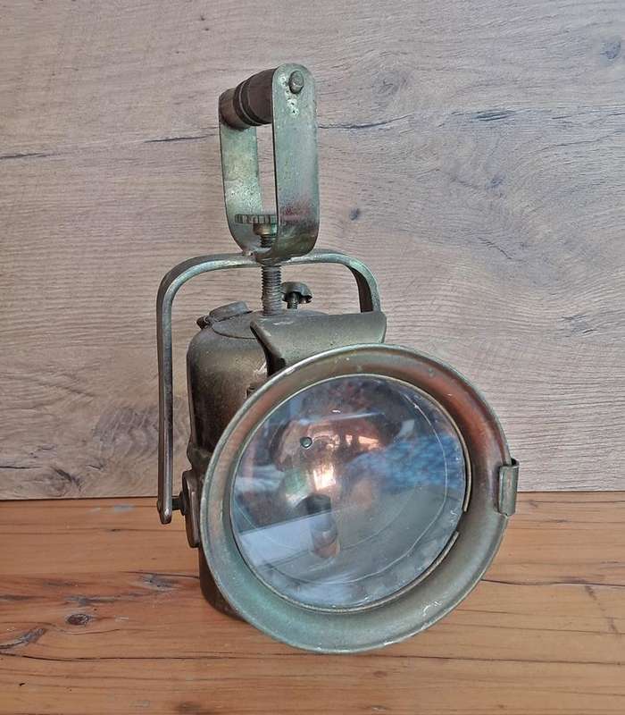 Vintage carbite miners lamp