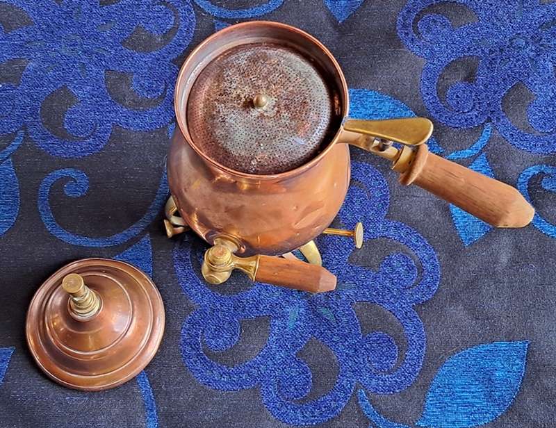 Small antique samovar