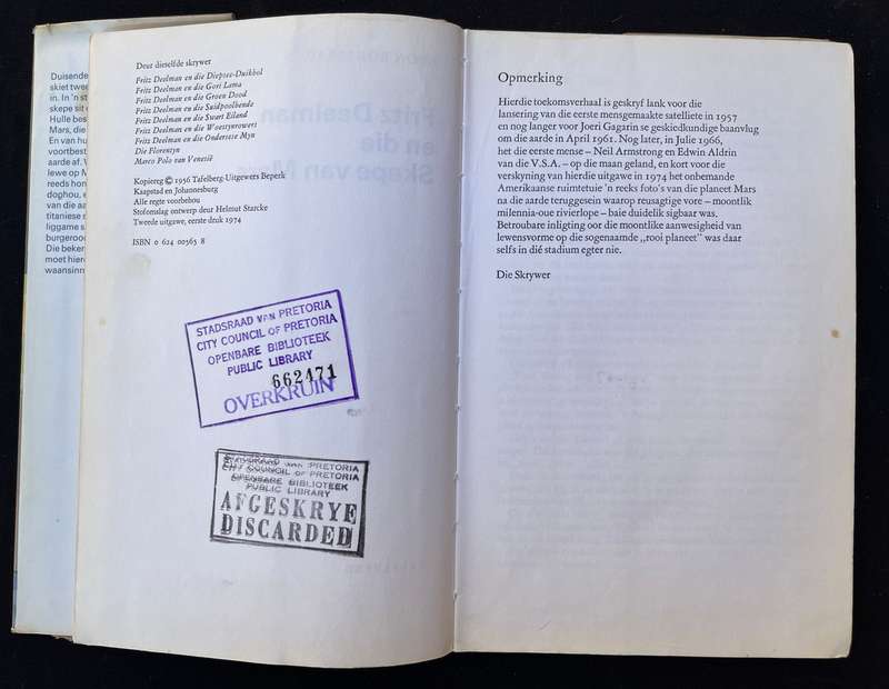 Fritz Deelman en die Skepe van Mars