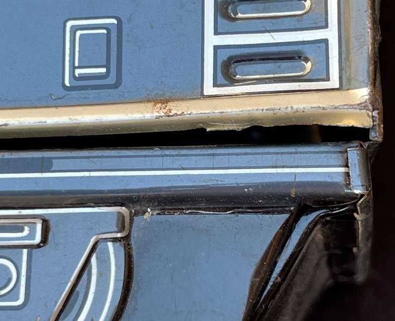 Vintage tin locomotive toy. NOT TESTED.