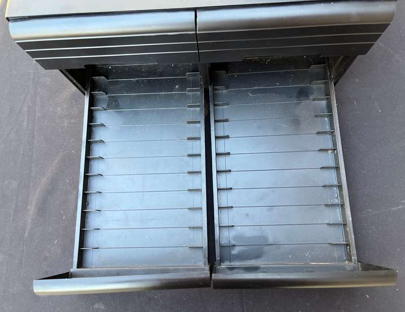 Cassette and VHS tapes trays/drawer holder