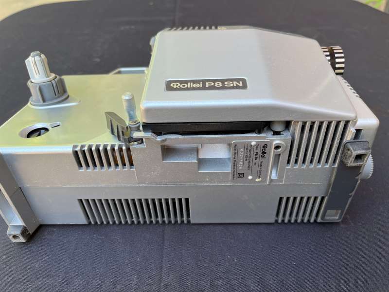 Rollei P8 SN Film projector. NOT TESTED, NO POWER CABLE.