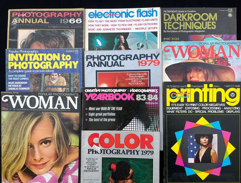 Old photography magazines.