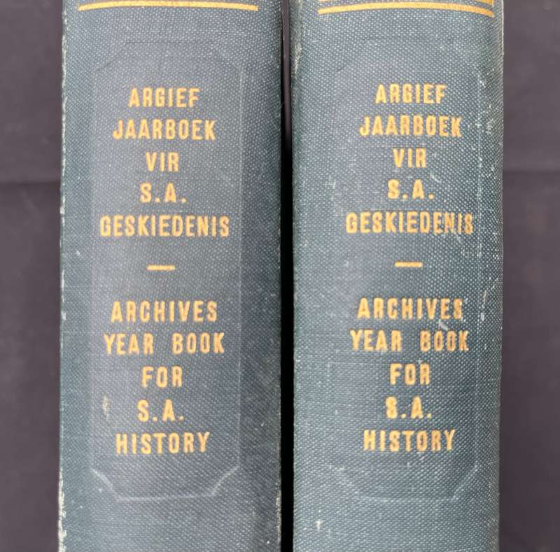 ARCHIVES YEAR BOOK FOR SA HISTORY/ARGIEF JAARBOEK VIR SA GESKIEDENIS 1950 VOL I&II