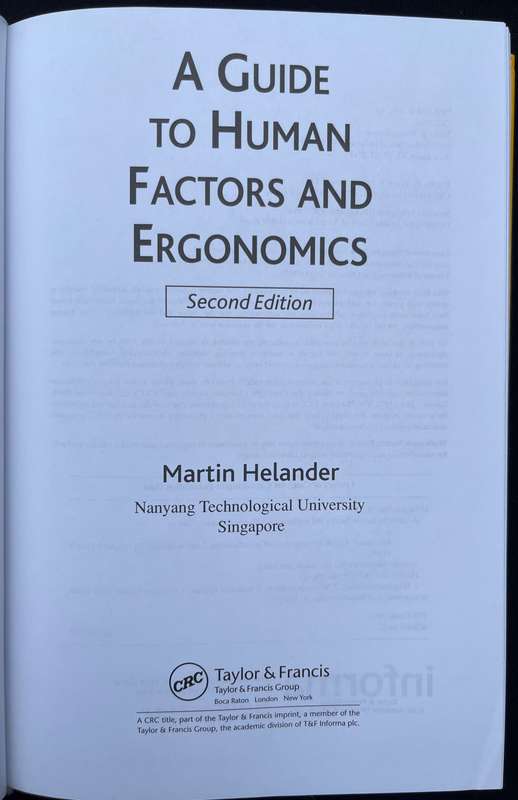 A Guide to Human Factors and Ergonomics