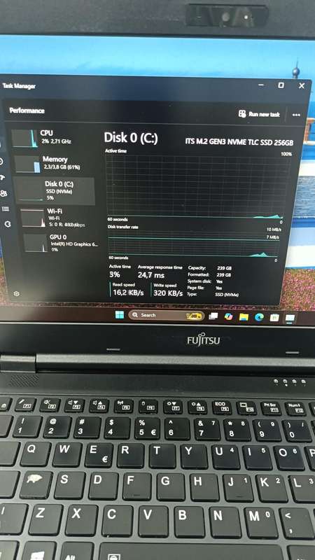 Fujitsu Core i5 7th gen Laptop