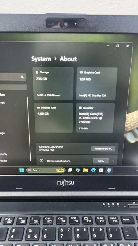 Fujitsu Core i5 7th gen Laptop