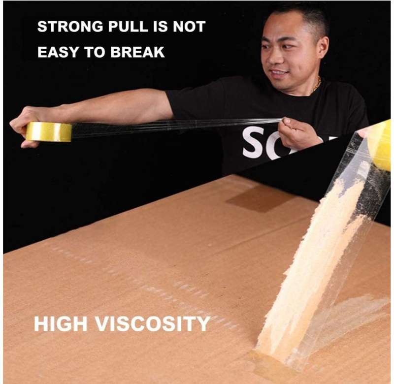 [ 4 PCS] Extra Longer Big Packing Sealing Sellotape Roll for Boxes and Parckages