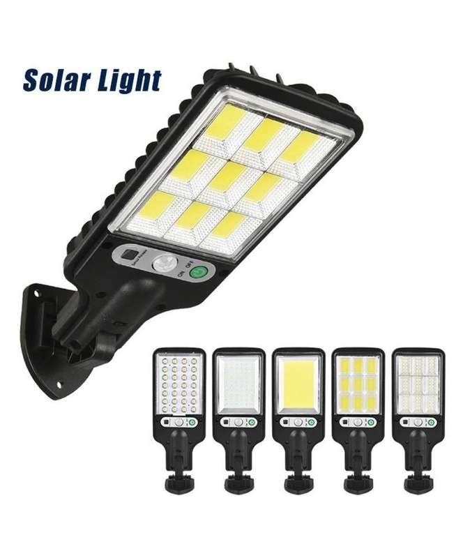 Solar LED Street Light Solar Lamp with 3 Light Mode Waterproof Motion Sensor