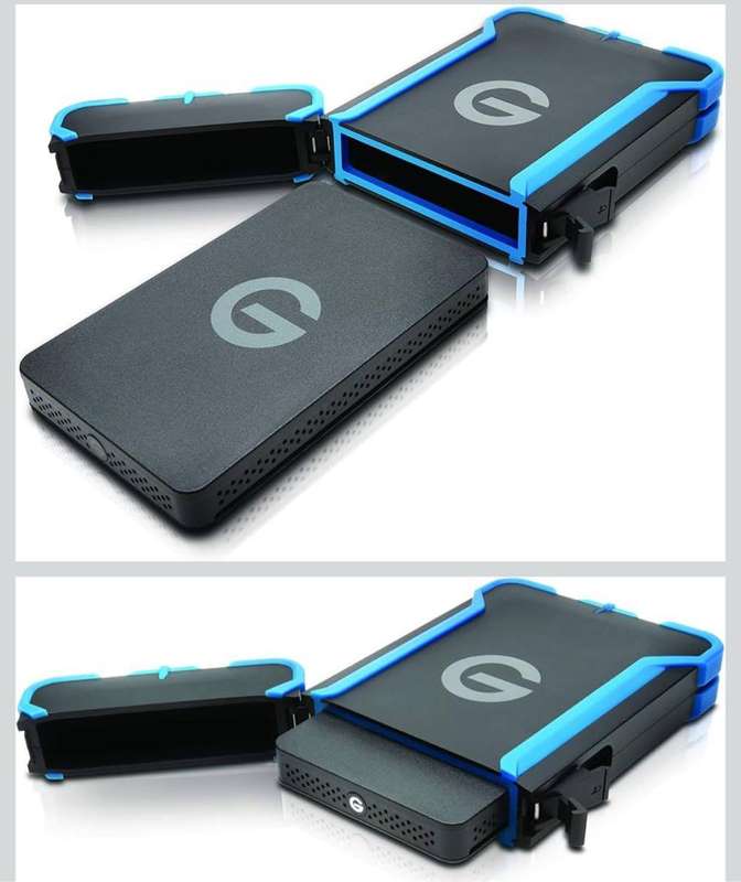 G-DRIVE ev ATC Portable External Hard Drive Case with USB 3.0 cable - All-Terrain Drive Solution