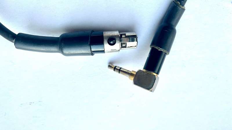 3.5mm TRS to 3-Pin Mini XLR Female Adapter Cable  20cm