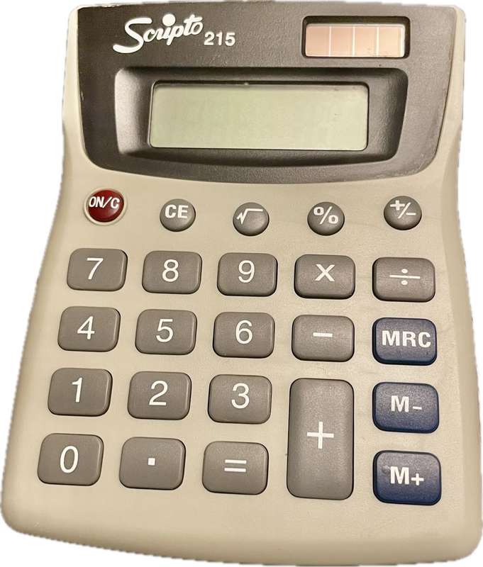 Scripto 215 8 Digit Desk Solar Calculator