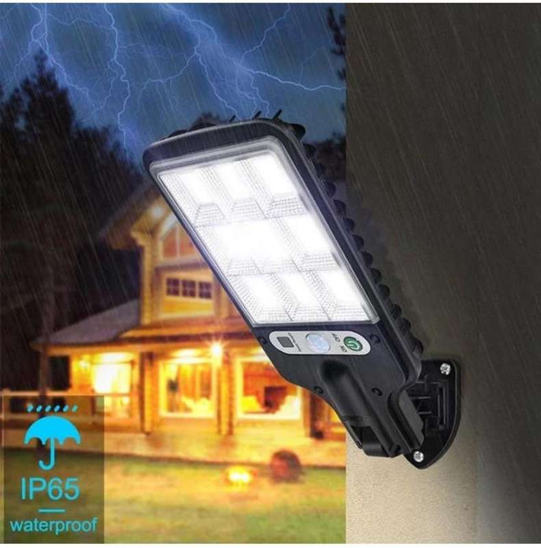 Solar LED Street Light Solar Lamp with 3 Light Mode Waterproof Motion Sensor
