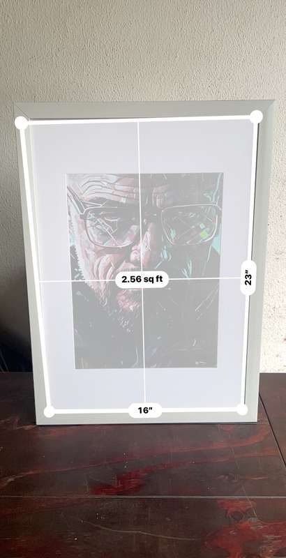 Braking Bad Print Mr A3 framed with a glass good quality frame.