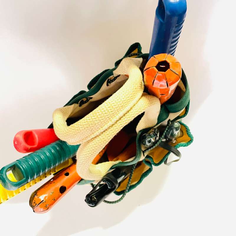 Small garden tool bag and tools
