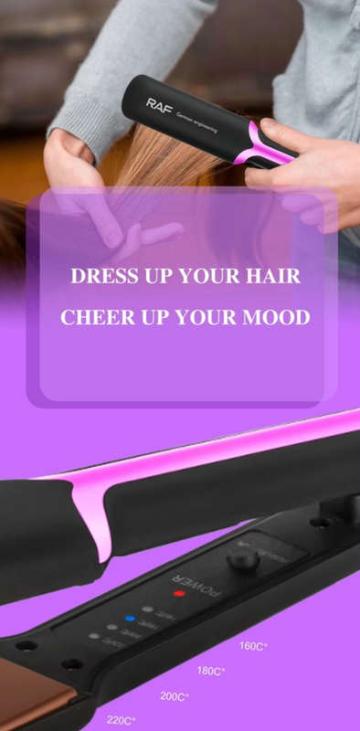 Electric Hair Straightener with LED Light