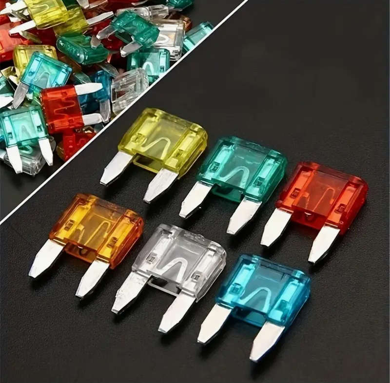 60pc Small Blade Fuse Kit for Vehicles  High-Quality Mini Blade Fuses for Car Electrical Systems