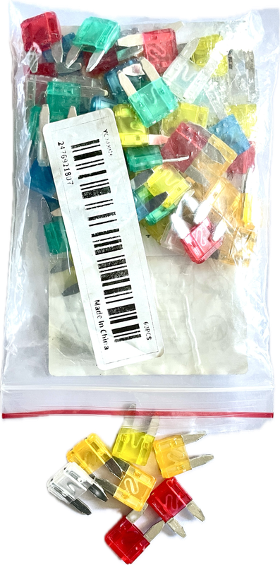 60pc Small Blade Fuse Kit for Vehicles  High-Quality Mini Blade Fuses for Car Electrical Systems