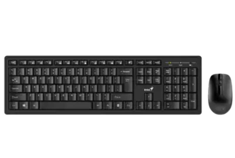 Genius KM-8200 Smart Wireless Keyboard and Mouse Set, Black, KM8200