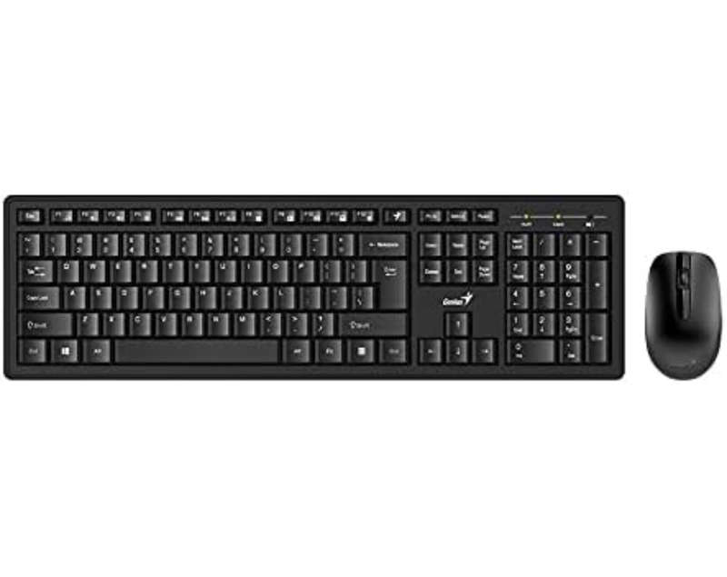 Genius KM-8200 Smart Wireless Keyboard and Mouse Set, Black, KM8200