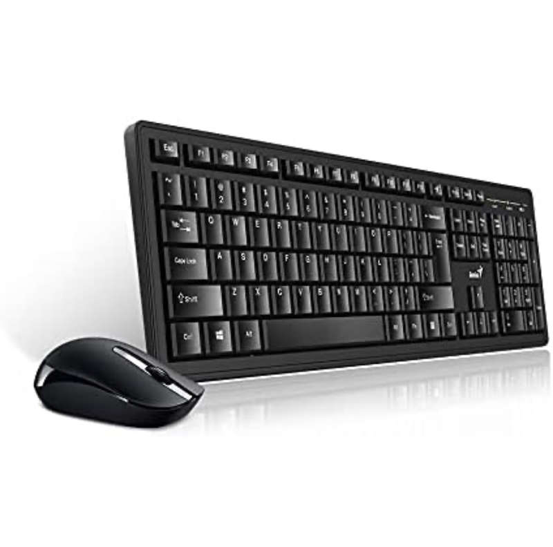 Genius KM-8200 Smart Wireless Keyboard and Mouse Set, Black, KM8200