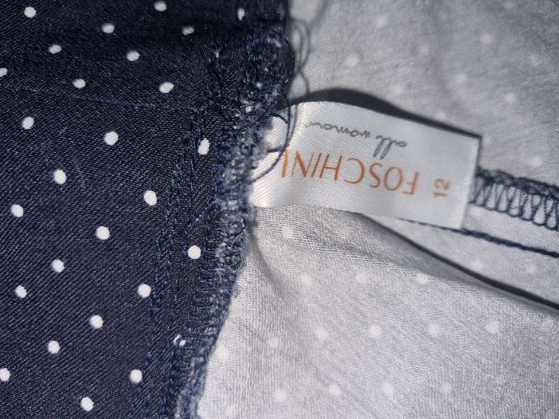 Navy and white dotted pants by Foschini - Size 12