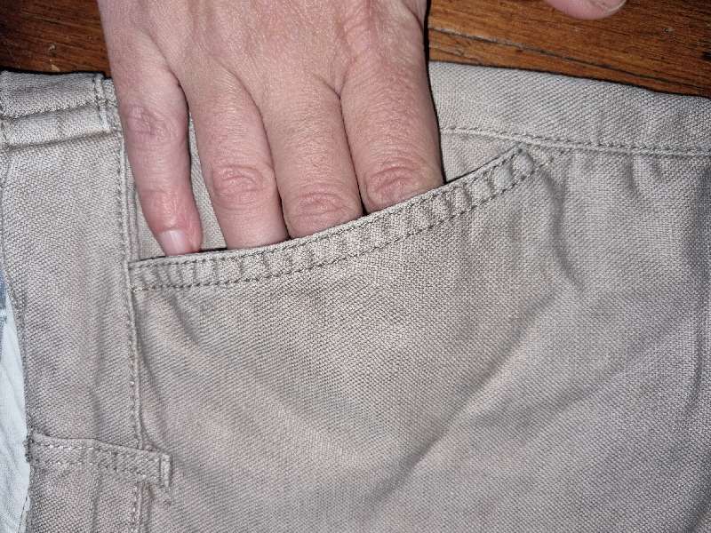 FatFace Cotton/Linen Blend Pants - Size 10 - One missing back pocket button