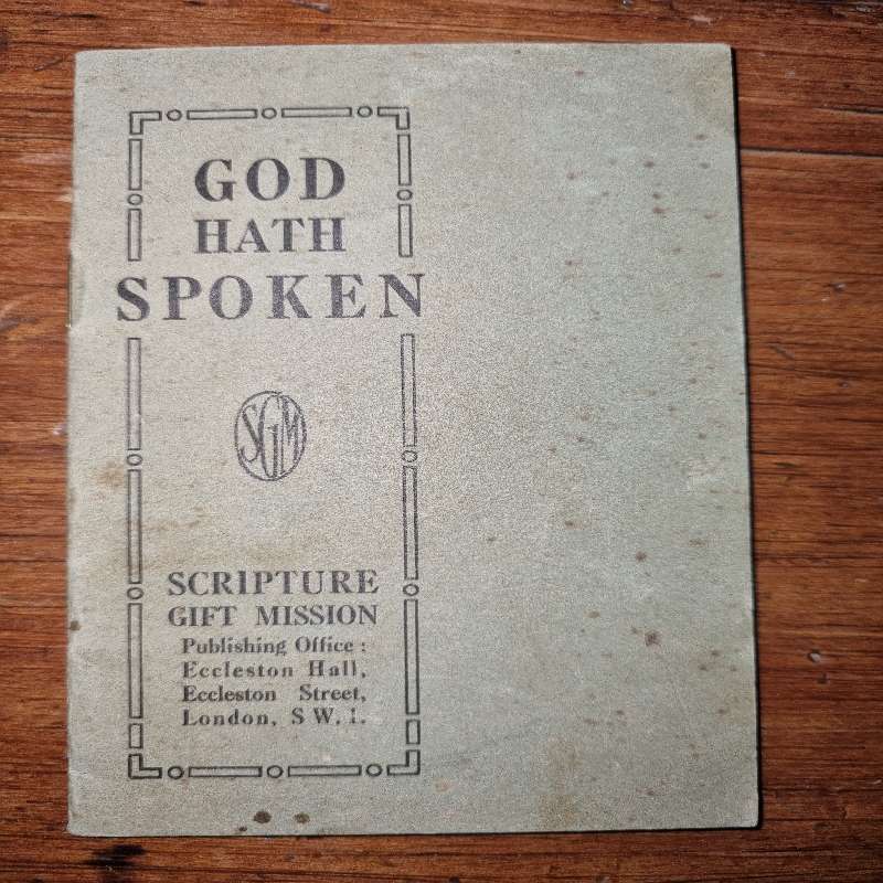 God hath Spoken - Small vintage booklet