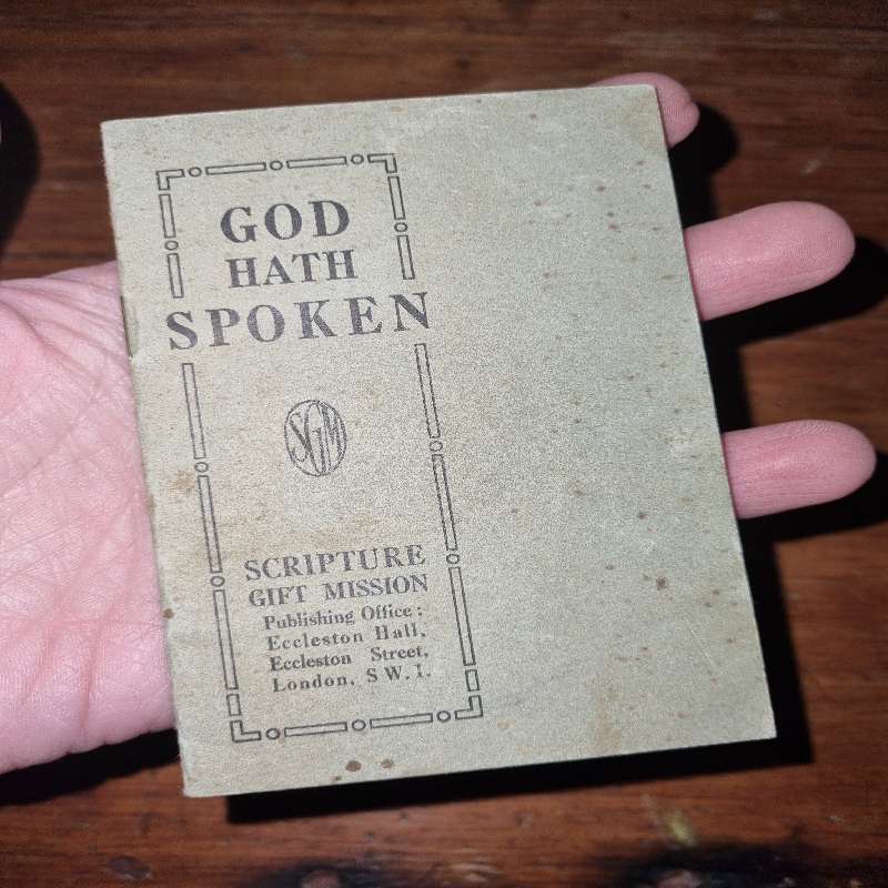 God hath Spoken - Small vintage booklet