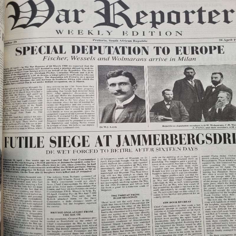 The War Reporter - The Anglo-Boer War through the eyes of the Burghers - J.E.H. Grobler - Large book