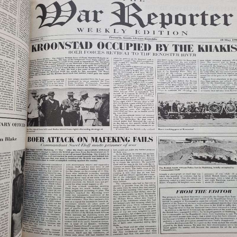 The War Reporter - The Anglo-Boer War through the eyes of the Burghers - J.E.H. Grobler - Large book