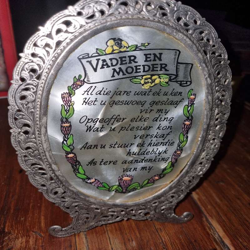 Vintage Vader en Moeder framed