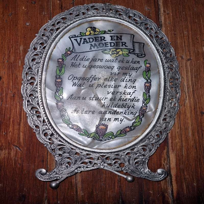 Vintage Vader en Moeder framed