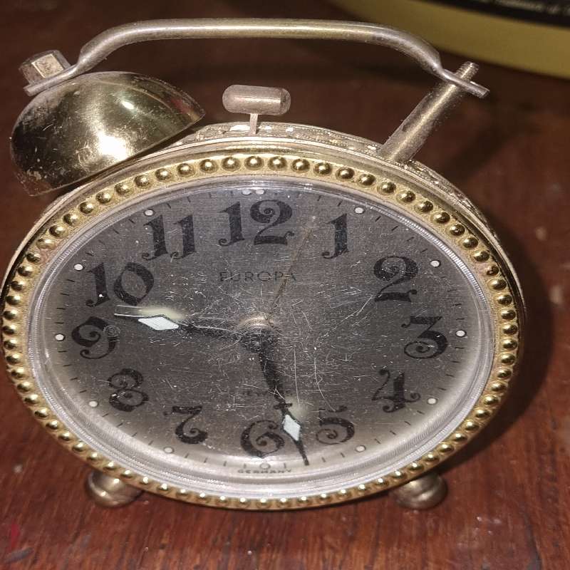 Europa 2 Jewels Germany alarm clock - Working but missing one gong - What you see is what you get