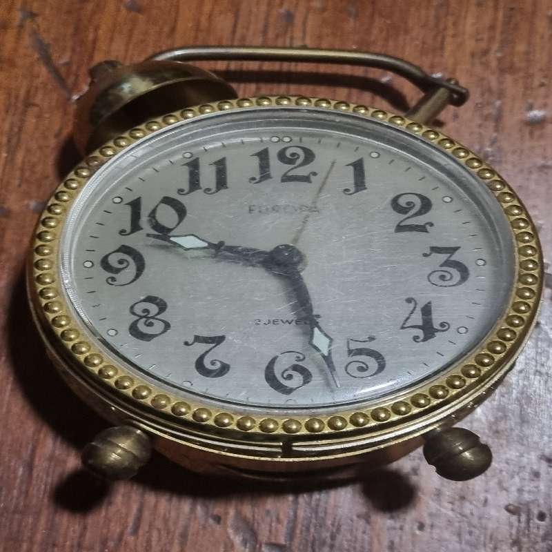 Europa 2 Jewels Germany alarm clock - Working but missing one gong - What you see is what you get