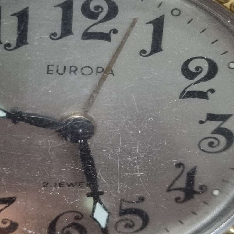 Europa 2 Jewels Germany alarm clock - Working but missing one gong - What you see is what you get